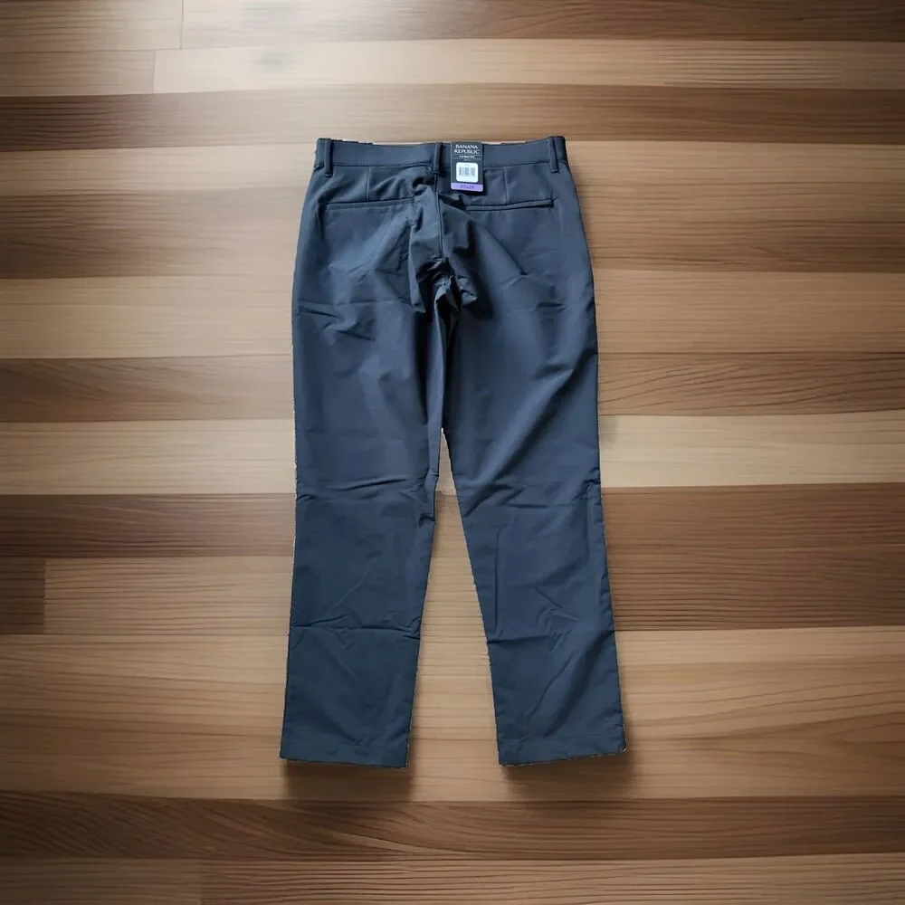 🔥 NEW Banana Republic Dress Suit Chino Pants Caviar Black NWT Mens 30x29